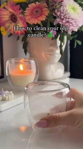 ♻️reuse your old candle jar 🕯️ #soywaxcandles #candlejar #reuserecycle #coffeecup #candlebusiness #scentedcandles #fyp 