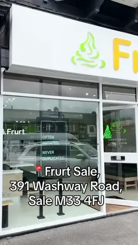 🆕 FRURT SALE | A new fro-yo dessert shop has opened in Sale.  ✨ WHAT TO EXPECT @Frurtfroyo offers a selection of sweet treats, including frozen yoghurts, bubbles teas, milkshakes, smoothies and more.  The opening fro-yo menu includes dairy flavours natural, popcorn and chocolate and vegan-friendly flavours of blueberry, vanilla and watermelon (sorbet). The fro-yo is fat-free and sugar-free and all six flavours are gluten-free. Which will you go for?  Frurt Sale’s grand opening is on Saturday (04 May) and between 12-4pm on the day they are offering 50% off, so be sure to show your support and check it out!  OPENING HOURS 🕛 Frurt Sale is open 12-10pm, 7 days a week 📍Frurt Sale, 391 Washway Road, Sale M33 4FJ  INVITE  . . . #LifeInSale #SaleTown #SaleM33 #M33 #M33Sale #SupportLocal #supportsmallbusiness #DiscoverSale #ExploreSale #hyperlocal #SmallBusiness #SmallBusinesses #SupportLocal #SupportSmall #Community #frurt #frurtsale #frurtfroyo #mcr #frurtfranchise #cheshire #franchise #froyo #softserve #dessert #greatermanchester #trafford