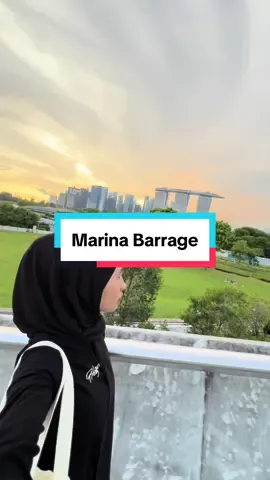 📍Marina Barrage #marinabarrage #marinabarragesingapore #sunset #singapore 