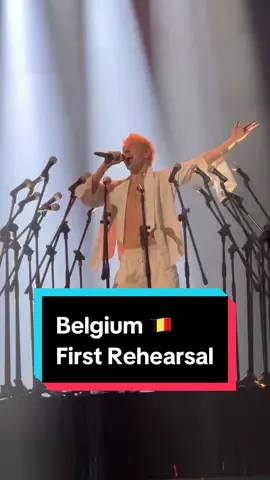 Belgium has had its first rehearsal and it's a multiple mic-drop from @Mustii 🇧🇪 #Eurovision2024 