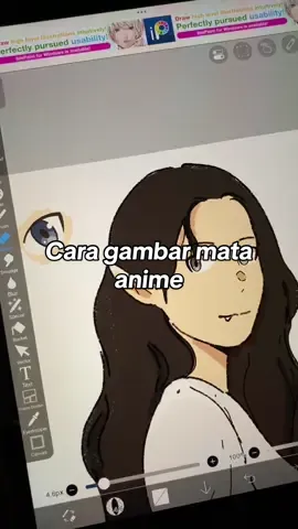 Cara gambar mata anime simpel. #ibispaintx #tutorials #howtodraw 