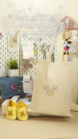 Let your creativity soar as you bring your favourite timeless Disney character to life through embroideries. This is made possible with our Innov-is M380D Computerised Embroidery Machine and its advanced feature plus precise stitching. Let your imagination run wild with a touch of Disney charm today! #BrotherMalaysia #MyHandyCreationsByBrother #CraftingConnections #SewCrafty #BrotherEmbroideryMachine #Embroideries #DisneyEmbroideries #DisneyArts 