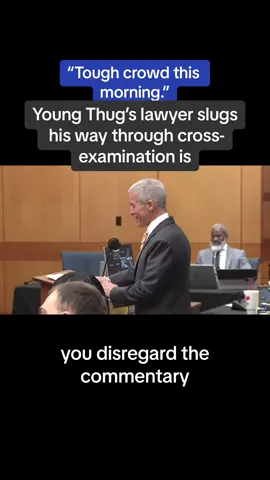 Young Thug's lawyer Brian Steel could barely get a question in this morning without a sustained objection. He pushed back. #lawyer #ysltrial #youngthug #law 
