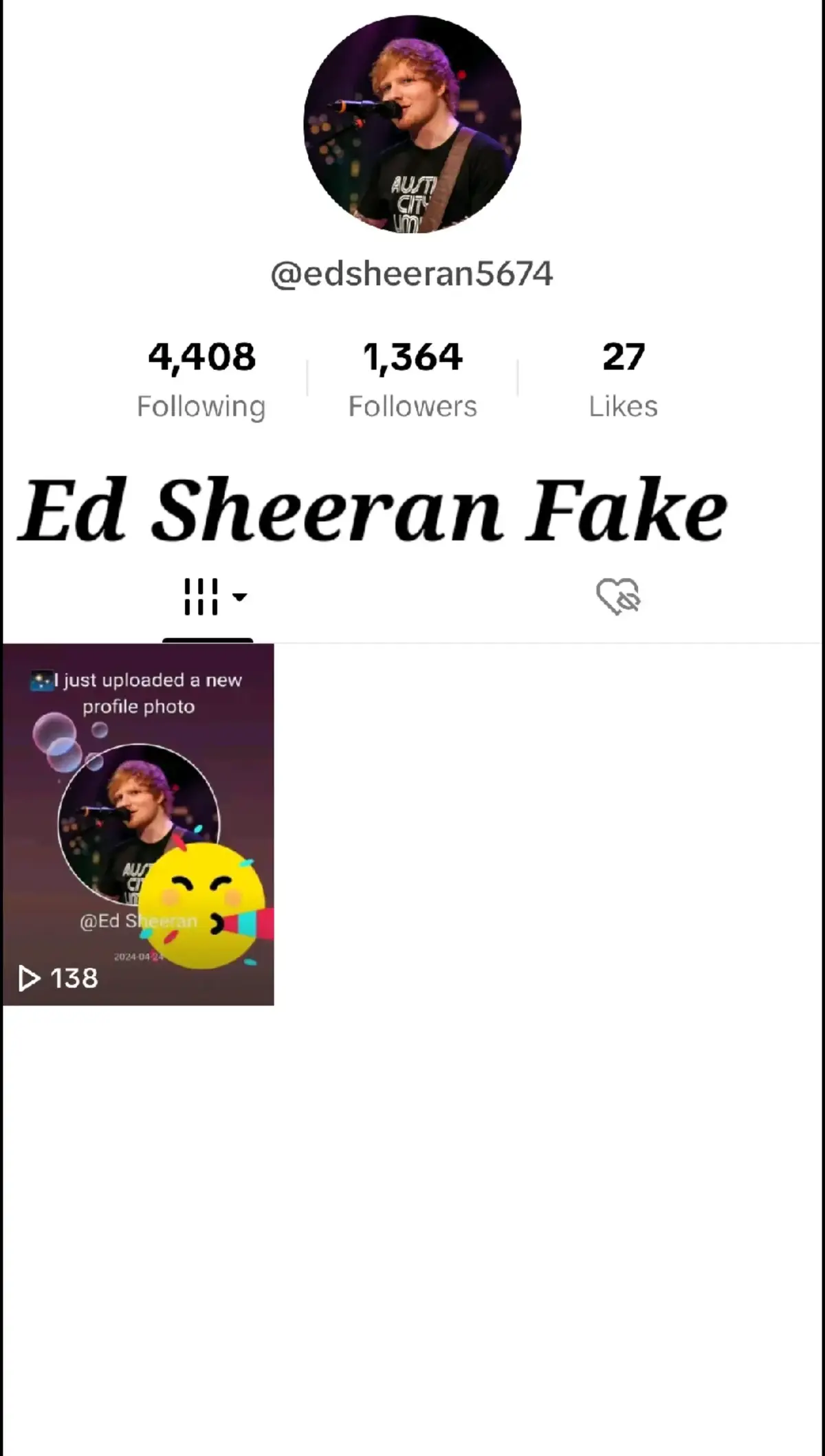 Ed Sheeran Fake  ##edsheeranfake #celebrity #celebrityfake #celebrityscam #notrealman #fraud #scamalert 