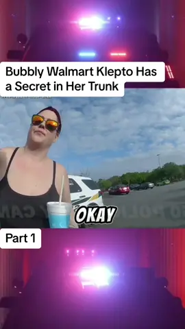 Bubbly Walmart Klepto Has a Secret in Her Trunk #cops #police #copsusa🚔🇺🇸 #policeofficers #foryou 