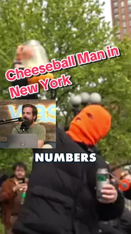 No one cared who he was until he put on the mask @Cheeseballman #cheeseballs #cheeseballman #newyork #eating #viral 