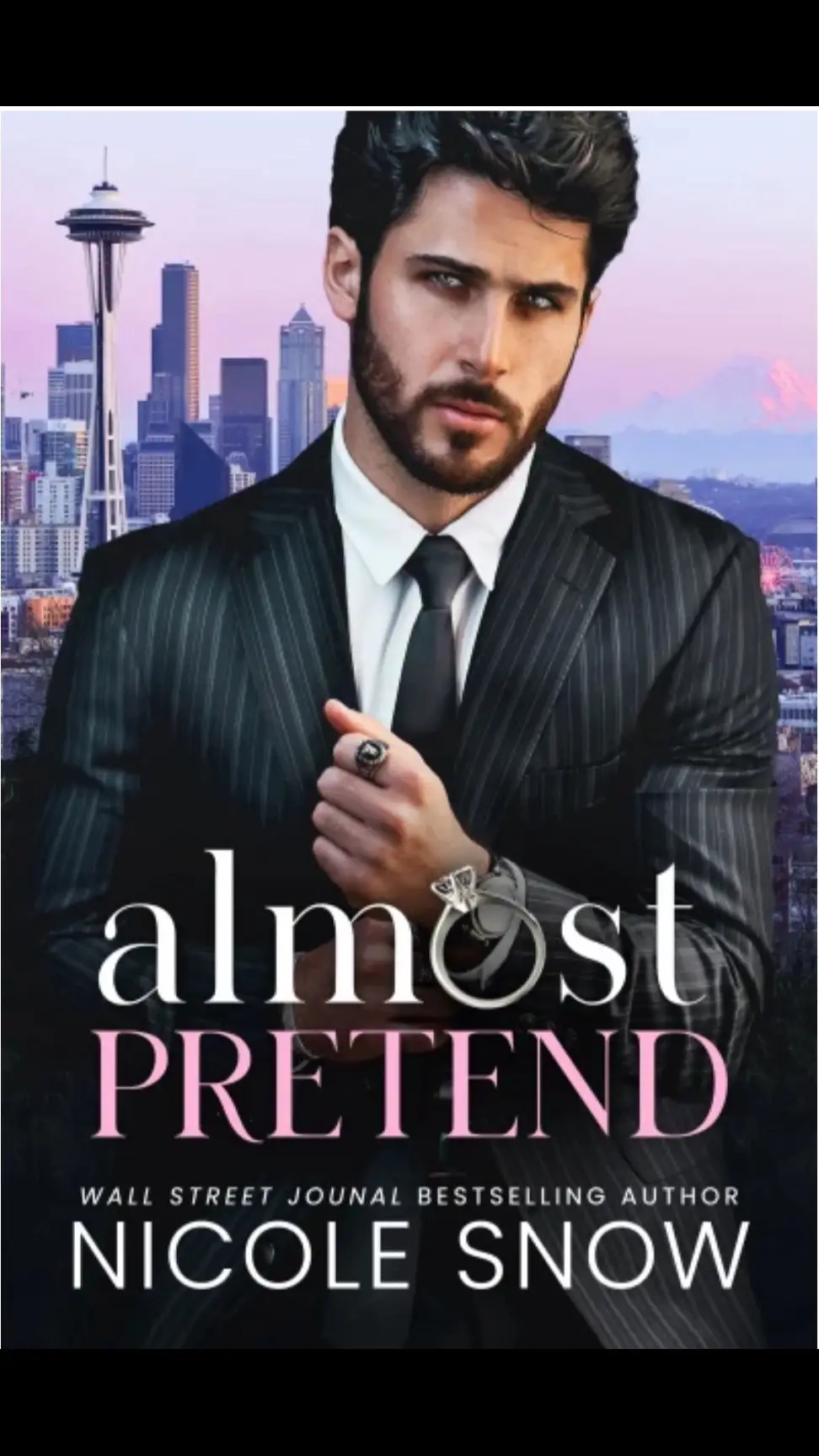 August & Elle willl have you begging for more of them in Almost Pretend by @NicoleSnowBooks available now in KU!  Their accidental meet cute led to so much more than either of them thought they wanted or needed.  I loved this couple so much! Their grumpy/sunshine dynamics were perfection! Their chemistry is insane, and before long, pretend starts to feel awfully real.  #almostpretend #nicolesnowbooks #nicolesnowauthor #newrelease #grumpysunshine #steamy #billionaireromance #fakeengagement 