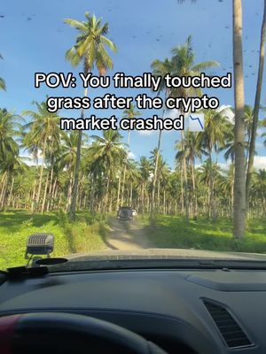 You can finally touched grass since the market crashed today😭 #crypto #crash #bitcoin #cryptocurrency #colonstreetbets 