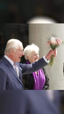 Return of The King! 👑 Cheerful King Charles Visits Cancer Centre in First Official Return to Duties #royalfamily #fyp #kingcharles #royals #foryou #queencamilla #royalnews