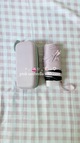 ( buy here @l i a ⋆⑅˚₊ ) found this mini umbrella perfect for this summer season !! #umbrella #miniumbrella #miniumbrellawithcase #Summer #pink 