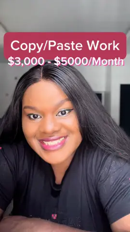 This copy paste work will earn you on average between $3k - $5k a month, or more! #remotework #remotejobs #onlinejobs #howtomakemoneyonline #howtomakemoneyfromhome #workfromhomejobs #freelance