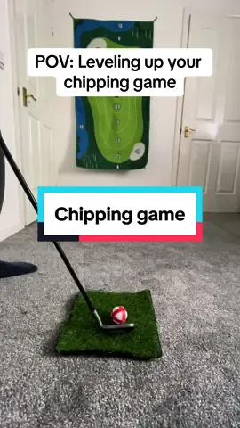 Indoor golf chipping #golfpractice #golf #indoorgolf #tiktokshop 