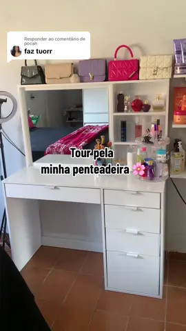 Respondendo a @pocah se quiserem faço um tour dublado 🫶🏾 #penteadeira #tiktok #fyyyyyyyyyyyyyyyy #penteadeiracamarim 