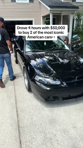 Such a clean duo😫 @Foster Mills #stangry #mustang #cobra #fordlightning #carsoftiktok #carcommunity #boosted #turbo #twinturbo #hellhorseperformance #velocitymotorsports #fyp 
