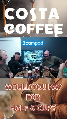 Would you pay for 1/2 a cup ? #costa #coffee #costamachine #servicestation #2bampod #2blokesandamike #mugoftruth #fyp #viral #doric #teuchter #aberdeenshire #nescot 