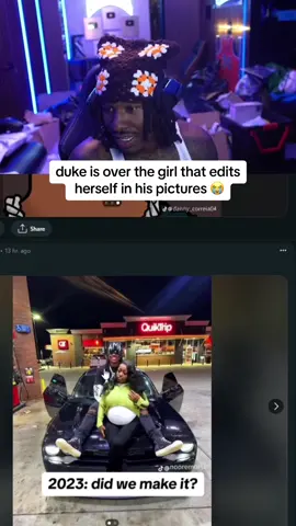 Duke is over the girl that edits herself in his pictures 😭 #dukedennis #duke #fyp #viral #trending #twitch @dukedennis