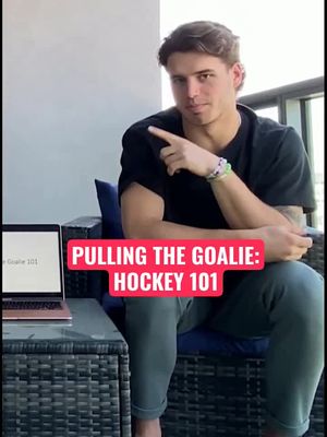 Adam & Cole teach Pulling the Goalie - tap below for more Hockey 101!