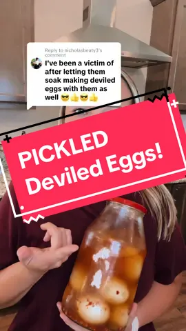 Replying to @nicholasbeaty3 #deviledeggsrecipe #pickleddeviledeggs #pickledeggs #cajunpickledeggs #eggs #pickling #eggrecipe #louisiana #cajun