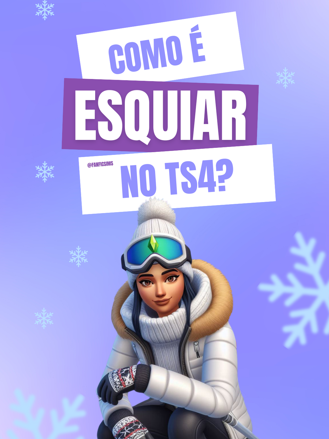 Você sabia que é possível ver a paisagem deslumbrante através dos olhos do seu Sim enquanto esquia? 🏔️❄️ #thesims #thesims4 #ts4 #esquiar #fy #fypシ #fouryoupage  #thesims2 #thesims3 #tiktok  #simstok  #monetizartiktok  #vaiprofycaramba #EA  #gameplay  #gameplaythesims4