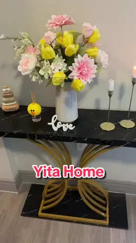 Here is a great addition for your home! Its very elegant, chic, and stylish ✨ I am very satisfied with it and I reccommend this for everyone as well🥰 @Yitahomefurniture @yitahome.us  Here the link:  Limited-time deal: YITAHOME Gold Console Table, Modern Sofa Table for Living Room, Hallway, 40 inch Narrow Entryway Table, Faux Marble Black https://a.co/d/eCSvO0F The original price is 109.99, the discounted price is 93.49 #yitahomeforLovelyMom #HomeSweetMom#MakingHomeHappen #yitahomefurniture #yitahomeamazon #yitahomeus #yitahomeproduct #yitamotor #tiktokvideojuegos #tiktokpost 