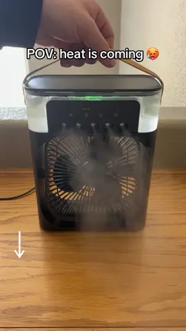 You need this for the summer 🥵💨❄️ #fyp #Summer #tranding #ice #portable #portablefan #fan #coolingfan #TikTokMadeMeBuyIt #TikTokShop #ac #room #giftideas #airconditioner 