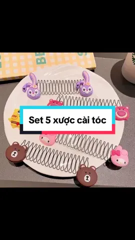 Set 5 xược tóc cài tóc dành cho bé gái #xuhuong #phukientoc #xuoccaitoc #begai #hoathinh 