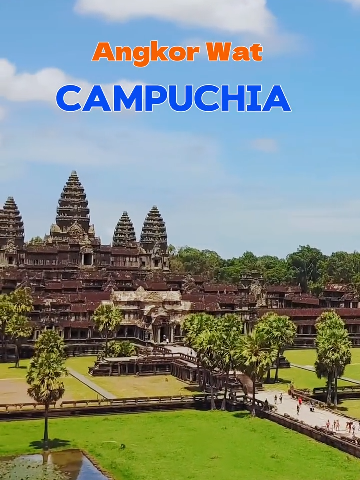 Quần thể di tích đền Angkok wat - Kỳ Quan độc nhất thế giới tại Campuchia. Mọi người ai đã đi đến đây rồi, comment cho ad biết với nhé! #angkor_wat_of_cambodia_🇰🇭♥ #campuchia #travel #newlifetravel #dulich #trending #xuhuong #dulich2024