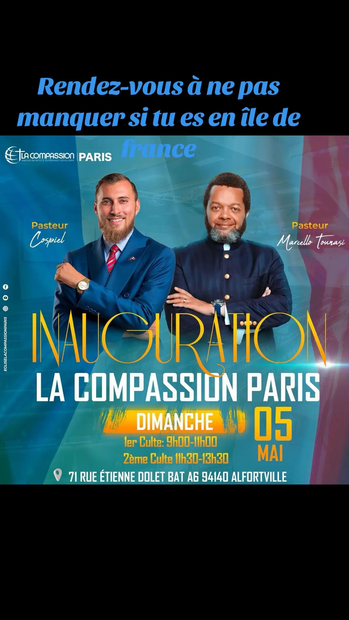 #cospiel #predicationchretiene #pasteurmarcelotunasi #egliselacompassion #jesuslovesyou #jesusisking #gospel #chretienslife #eglise #gospelmusic #motivation #france🇫🇷 #iledefrance #compassionparis #evangelisation @PASTEUR MARCELLO TUNASI @COSPIEL @enockbahwere  @Bonne nouvelle de Dieu 🔥 