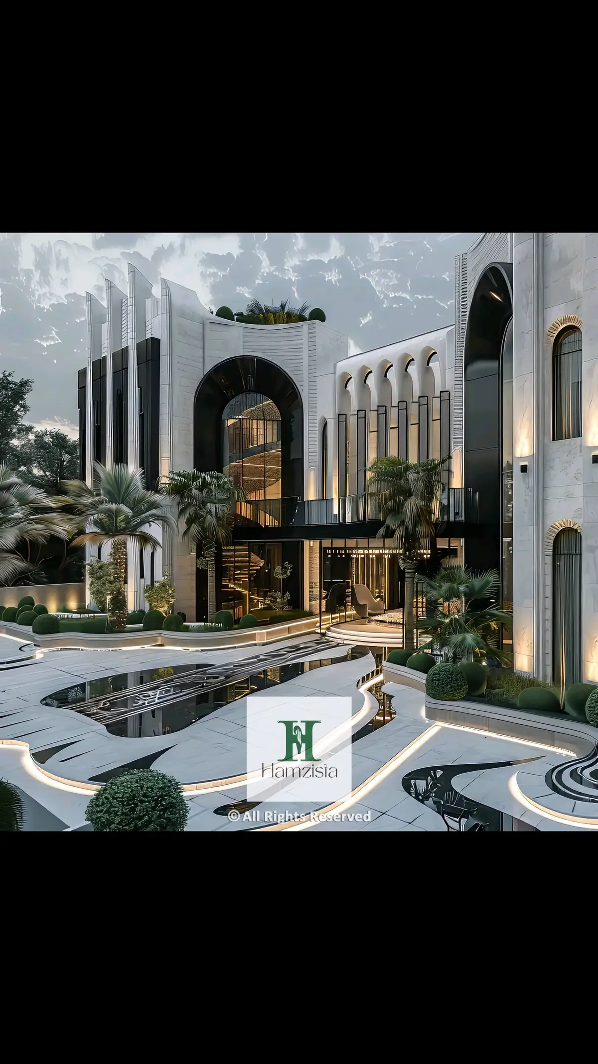 Quantum Luxe Retreat - A Fusion of Modern Luxury and Future Vision, inspired by Hamzista's belief, 'Imagine, innovate, inspire.' . . . . . . . . . #architect #luxuryhomes #dubairealestate #architecture #interiordesign 