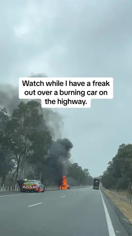 A car exploded near me today. 🔥Because you seem to love driving content and dashcams.  #carfire #firecar #driving #dashcam #filmeverything #filmmaker #ontheroad #fire 