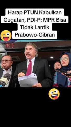 JAKARTA, KOMPAS.com - PDI-P mengajukan gugatan terhadap Komisi Pemilihan Umum (KPU) ke Pengadilan Tata Usaha Negara (PTUN), Jakarta, karena dianggap melakukan perbuatan melawan hukum karena meloloskan Gibran Rakabuming Raka menjadi calon wakil presiden (cawapres) pada Pilpres 2024. Sidang perdana dengan agenda persiapan pemeriksaan administrasi pun digelar hari ini, Kamis (2/5/2024) di PTUN. Ketua Tim Hukum PDI-P Gayus Lumbuun mengharapkan putusan Pengadilan Tata Usaha Negara (PTUN nantinya menjadi dasar bagi MPR untuk tidak melantik presiden dan wakil presiden terpilih, Prabowo Subianto-Gibran Rakabuming Raka. 