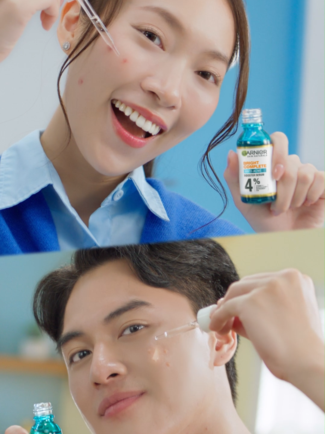 Vy Check!!! Thêm Bước Serum Garnier mỗi ngày, giúp giảm dầu, giảm mụn và ngăn mụn quay lại! #GarnierVietnam