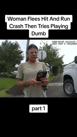 Woman Flees Hit And Run Crash Then Tries Playing Dumb#racistcop #badcops #cops ##fyppppppppppppppppppppppp #suspect #racistcops #crime 