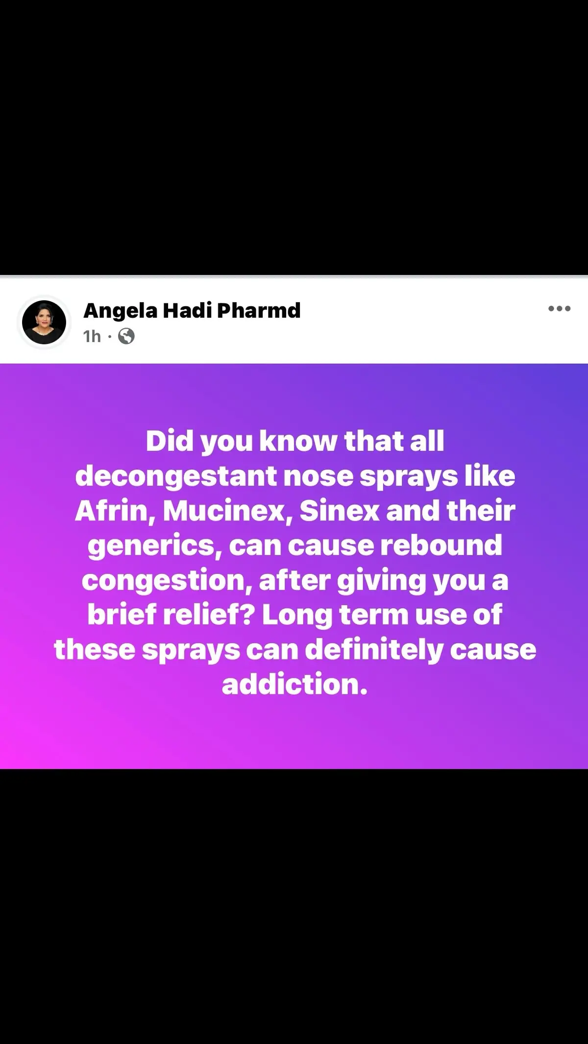 #nosespray #addiction #decongestant #decongestantnosesprays #congestoin #nosecongestion #meditation #pharmacist #information #facts #healthtips