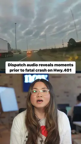 A dispatch call reveals the moments right before a couple and their infant grandchild were killed following a police chase on Highway 401.