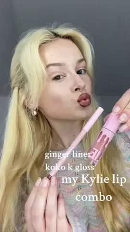 my @Kylie Cosmetics lip combo Ginger liner + Koko K gloss💕👸🏼 #kylie #kyliejenner #kyliecosmetics #kyliejennermakeup #kokok #liner #lipliner #gloss #lipgloss #lipcombo #beauty #BeautyTok 