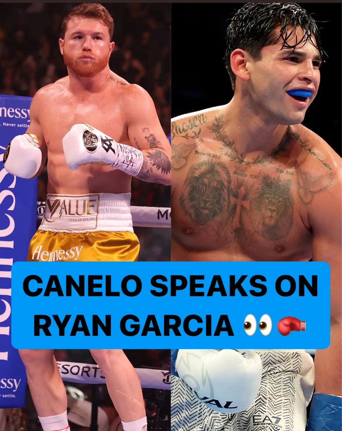 Canelo speaks on Ryan Garcia’s PED case 👀 #canelo #ryangarcia #boxing