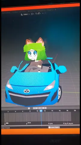 I put Persimmon in SRB2 Kart!!  A sincere thank you to @JessicaIn3D and friends. I could not have pulled this off without their oversight #srb2kart #oc #originalcharacter 