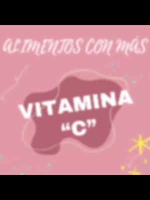 #VitaminaC #Nutrición #Salud #Alimentación 