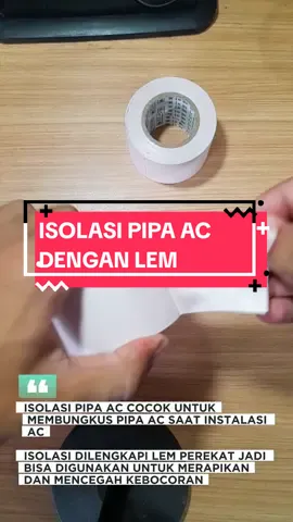 isolasi pipa ac dengan lem#fyp 