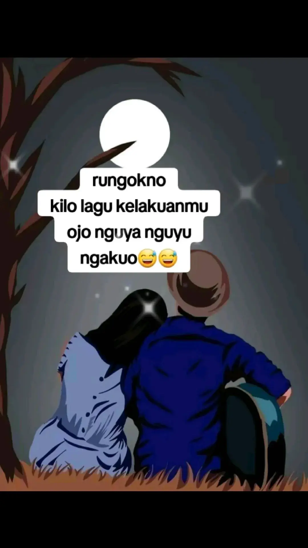 opo kelakuan mu yo nginiki...... ora sah cengar cengir ...ora komen Iyo mesti 😂