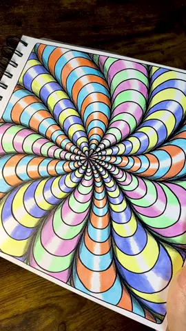 Drawing Challenge Day 35/100!! Fun doodle art idea🤩Radial Pattern ずっと描きたかったパターン🎶 楽しい〜😍 #doodleart #zendoodleart #doodleideas #lineart #funart #graphicart #easydrawing 