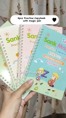 Bumili kayo nito para madaling matutong mag sulat ang mga bata🤗4pcs Practice Copybook with magic pen❤️ #fyp #fypシ #fypシ゚viral #foryou #foryoupage #foryourpage #tiktokmademebuyit #4pcspracticebookwithpen #sankpracticecopybook #sankmagicbook #sankmagicpracticebook 