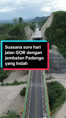 Jalan Gorontalo Outer Ring Road sudah hampir rampung dan dihiasi dengan jembatan Padengo yang Indah #fyp #gorontalo #jalangorgorontalo #bandaradjalaludingorontalo 