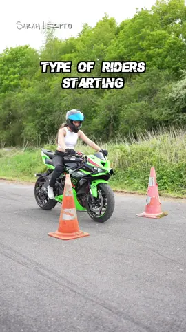 8 types of riders starting ⚠️😂  #motorcycle #kawasaki 