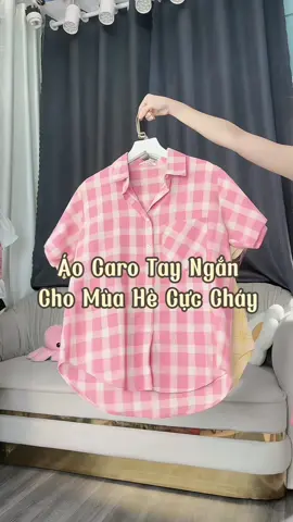 Sơ Mi Tay Ngắn phối caro xinh cho các nàng diện hè cực cháy #tiqifashion #aosomi #outfitideas #muataitiktokshop #xuhuongtiktok #aosoc #aocaro #sominu #aosominu #xh 