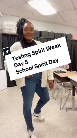 Testing Spirit Week - Day 5 “School Spirit” Day. We are 3 feidyas away from Summer Break! Teachers, when is your last day of school? #teacheroutfit #teachertoker  #teacherstyle #fashion #fashiontiktok #tjmaxxfinds #nikeshoes @Nike @TJ Maxx @TikTok 