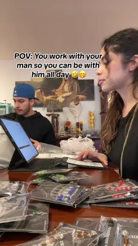 Go support @Flako Fitteds 🥹💞 #couple #workingtogether #workingfromhome #SmallBusiness 