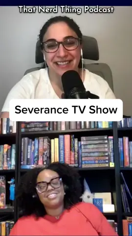 Season 2 of #Severance can’t come soon enough! Hear more of @Shebereadinthembooks thoughts on sci-fi on #ThatNerdThingPodcast available anywhere you listen to podcasts. #nerd #severanceappletv #scifi #appletv #scifitvshow #sciencefiction 