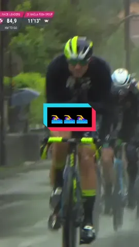 Giro d'Italia stage or swimming pool? 🏊‍♀️ Let's hope it's easier to tell the difference in 2024... #homeofcycling #roadrace #cycling @Eurosport 